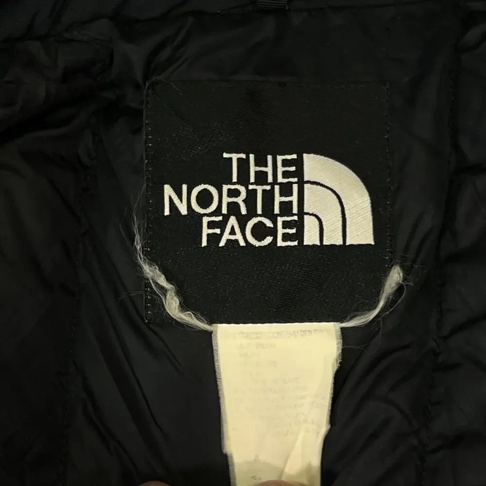 Vintage The North Face Coat Mens XL Purple Down Parka Hooded Ski Warm Outdoor